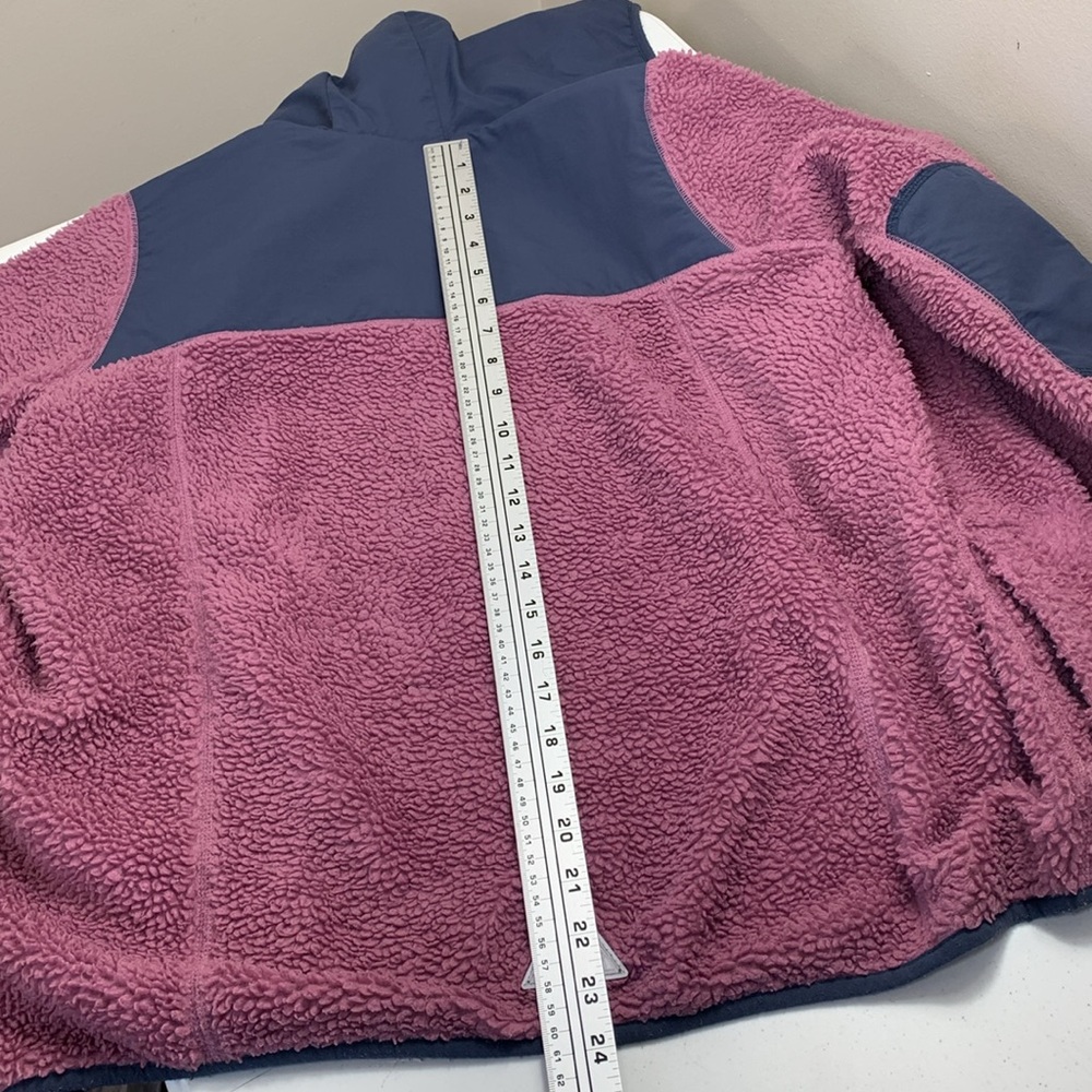 L.L.Bean Sherpa Hooded Jacket Punk/Blue -XL 18 - Picture 13 of 14